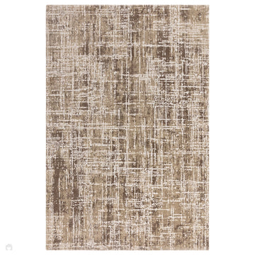 Kuza Abstract Modern Distressed Shimmer Hi-Lo Textured Soft Velvety Touch High-Density Durable Easy-Care Short Pile Beige/Cream/Light Grey Rug-Asiatic Carpets-Rug Love - The Most Loved Rug Store